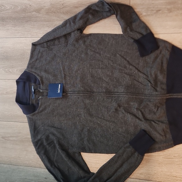 COPY - Basic Edition Light Zip Up Sweater - Picture 1 of 5
